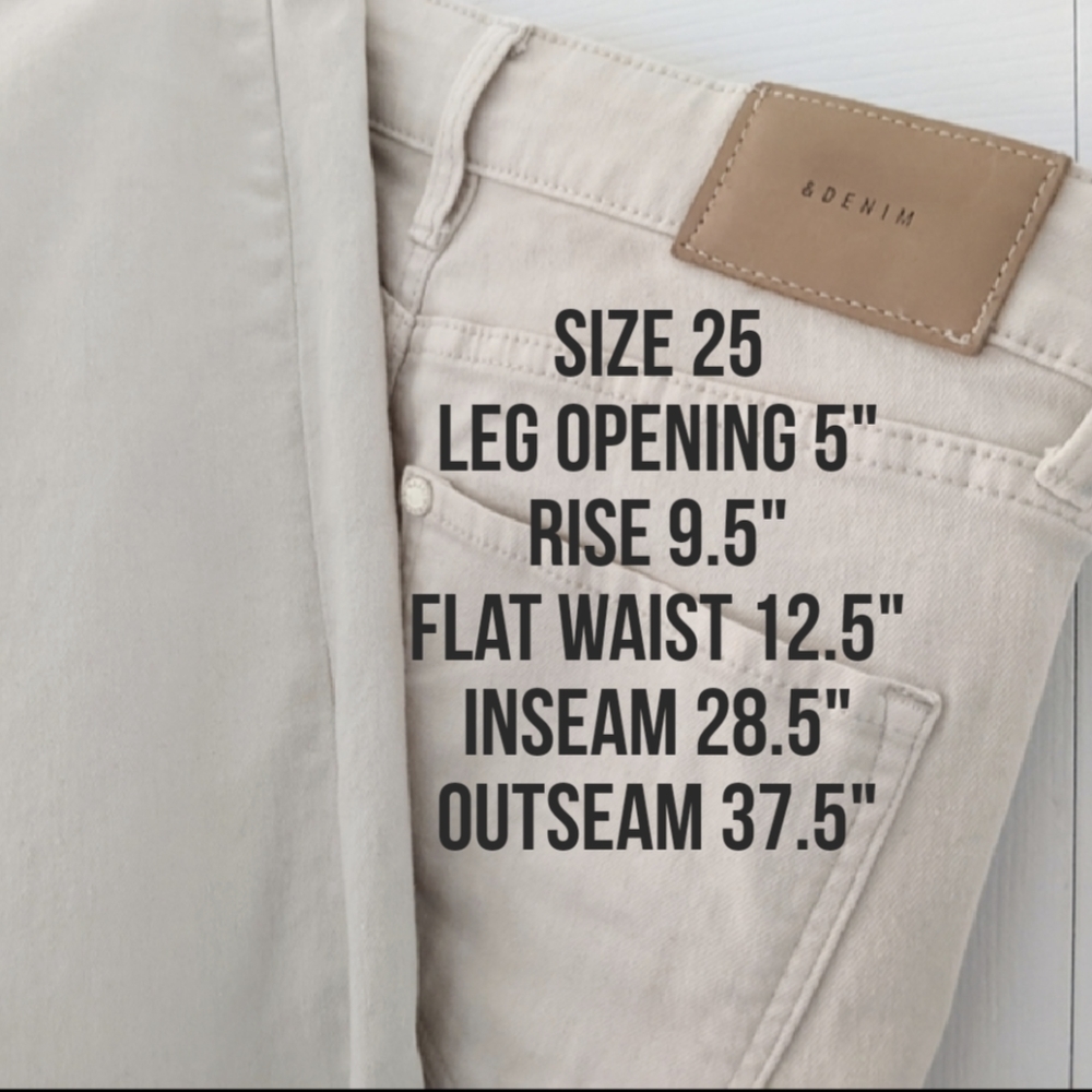 Skinny Summer Jeans. Size 25. Like New! - Picture 5 of 16